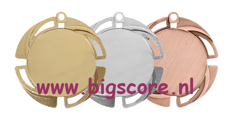 M746 Medaille goud-zilver-brons Ø 70 mm compleet